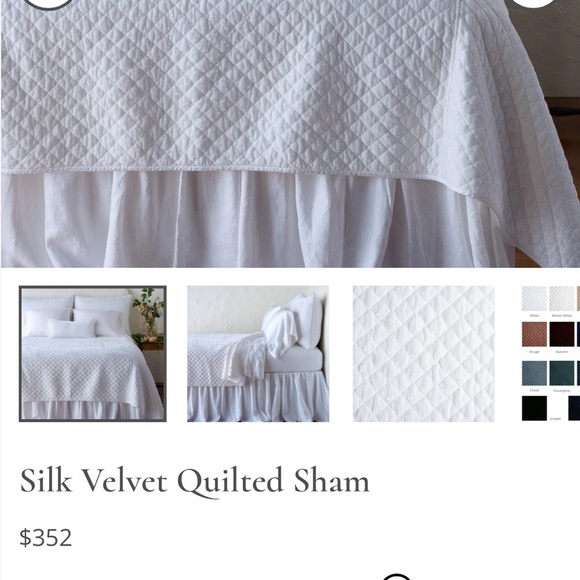 Pair of Bella Notte Shams - Picture 4 of 6